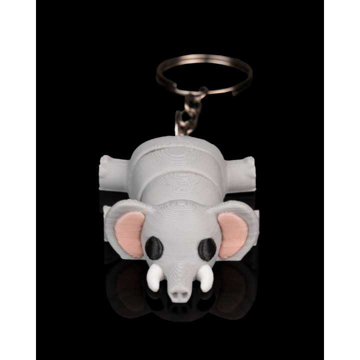 Elephant Ease – Éléphant Articulé & Porte-Clés Anti-Stress Made In Occitanie