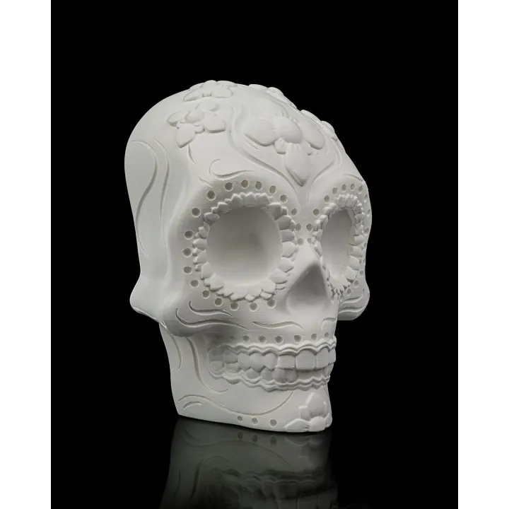 Lampe Crâne Sugar Skull – Déco Made in Occitanie