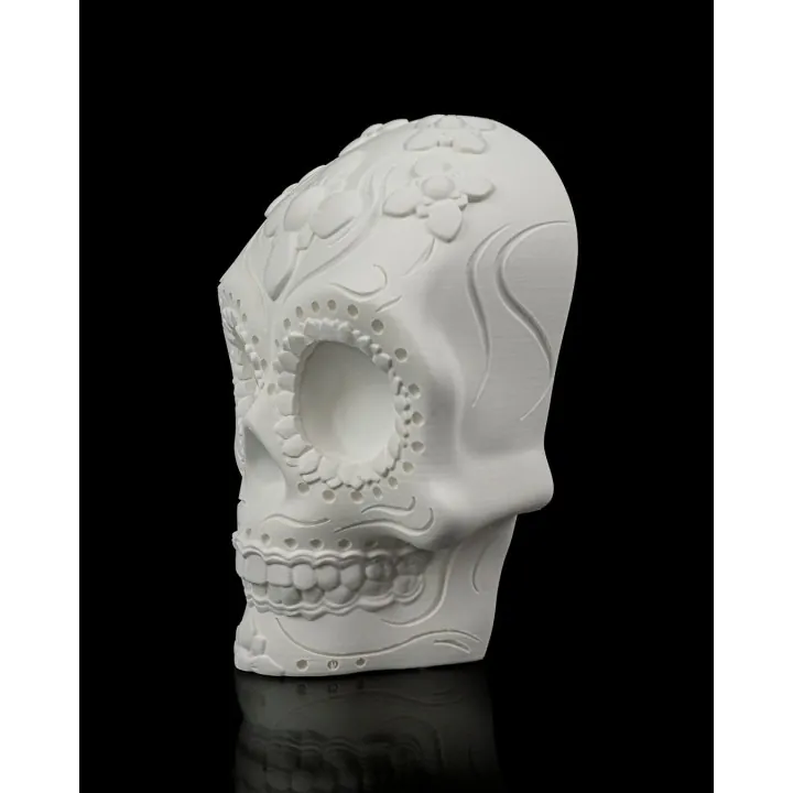 Lampe Crâne Sugar Skull – Déco Made in Occitanie