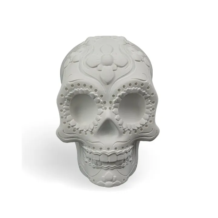 Lampe Crâne Sugar Skull – Déco Made in Occitanie