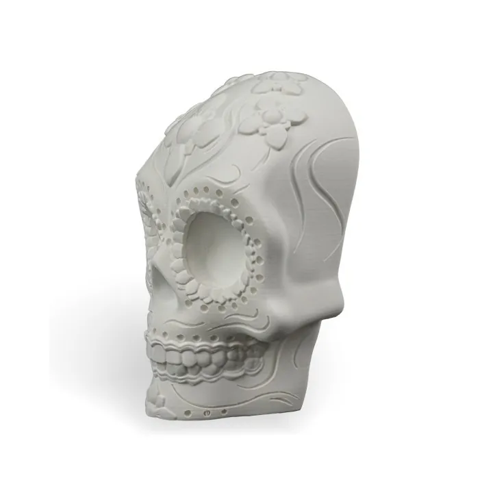 Lampe Crâne Sugar Skull – Déco Made in Occitanie