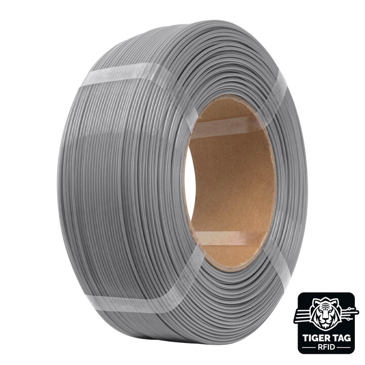eSun - PETG - Argent - 1,75 mm - 1 kg Recharge avec RFID TigerTag