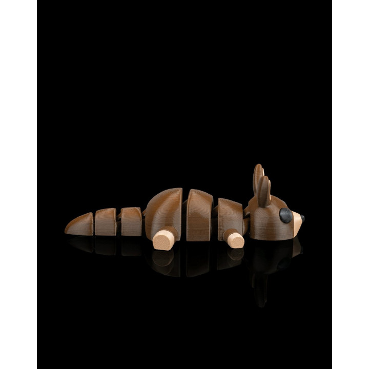 Kangourou Allongé Articulé & Porte-Clés – Figurine Décorative Made In Occitanie
