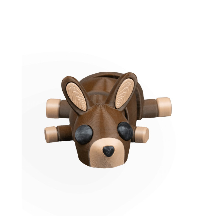 Kangourou Allongé Articulé & Porte-Clés – Figurine Décorative Made In Occitanie