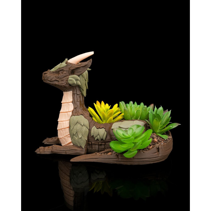 Barkscale Sentinel – Pot De Fleurs Dragon Gardien
