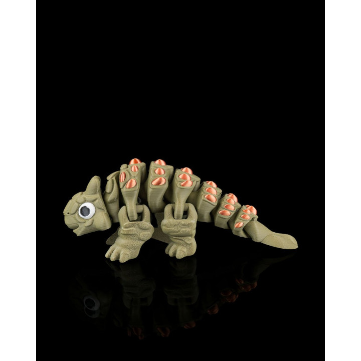 Ankylosaurus Flexi – Dinosaure Articulé Tout-En-Un