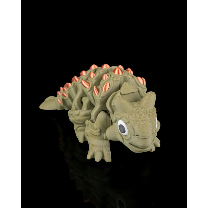 Ankylosaurus Flexi – Dinosaure Articulé Tout-En-Un