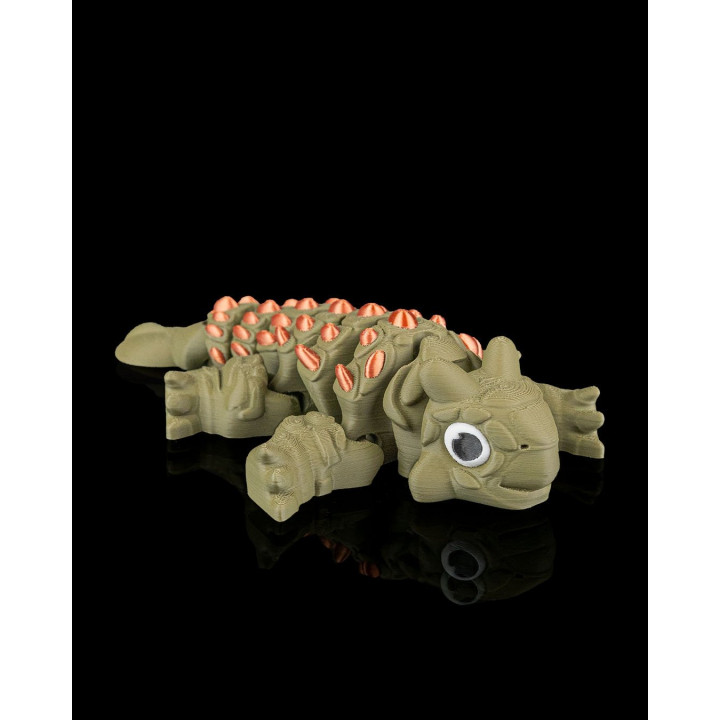 Ankylosaurus Flexi – Dinosaure Articulé Tout-En-Un