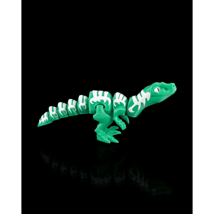Vélociraptor Flexi Articulé – Dinosaure Souple À Poser