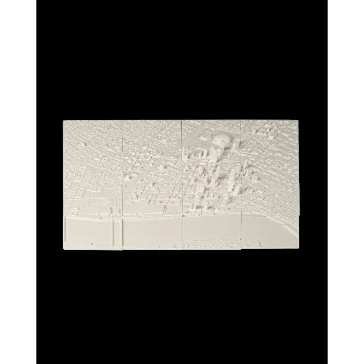 Carte 3D Relief New Orleans – Maquette Urbaine Décorative