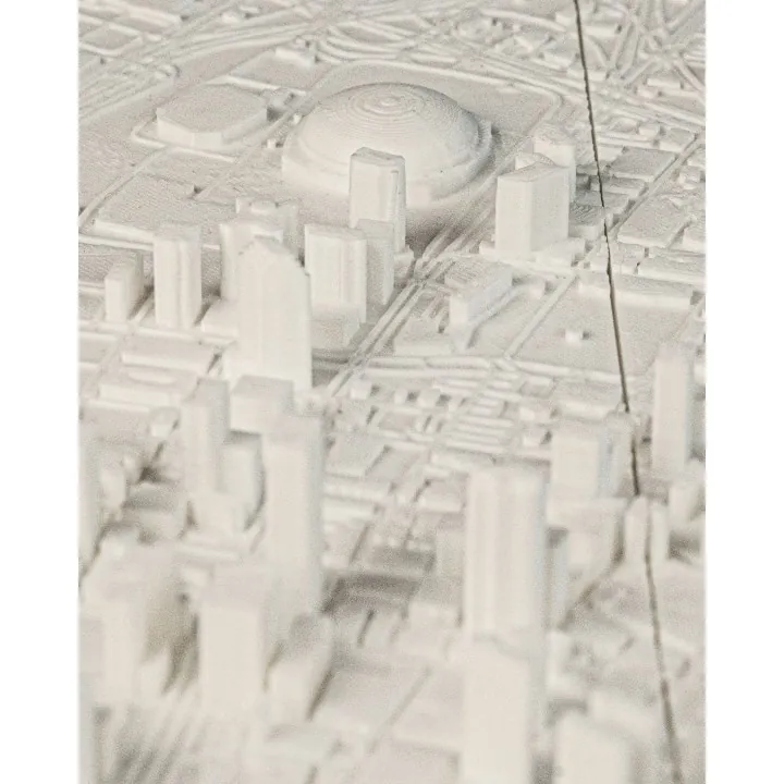 Carte 3D Relief New Orleans – Maquette Urbaine Décorative