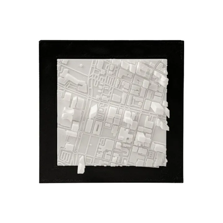Carte 3D Relief New Orleans – Maquette Urbaine Décorative