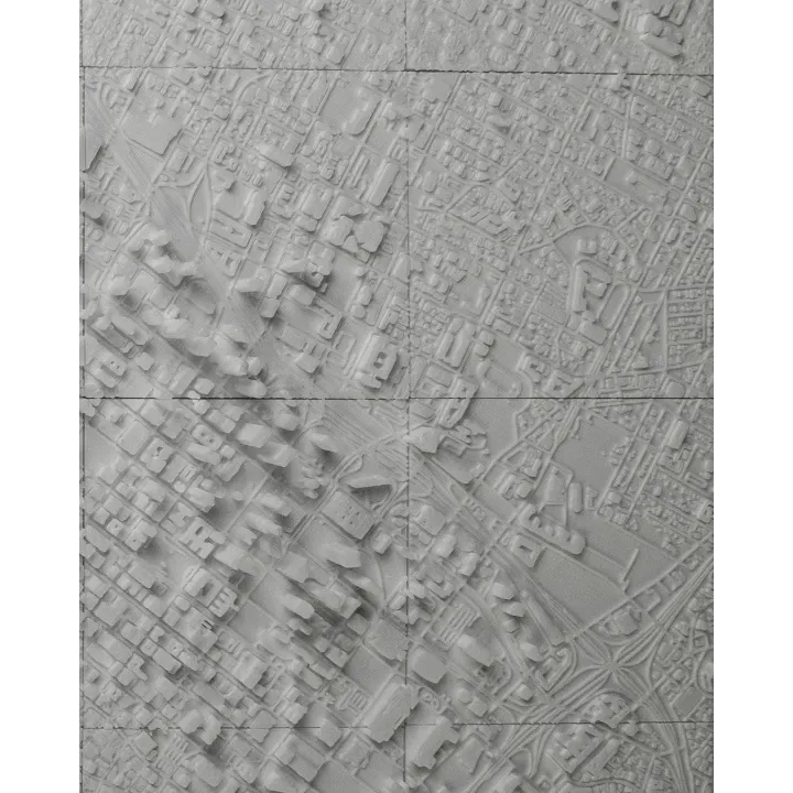 Carte 3D De Los Angeles – Maquette Relief De La Ville