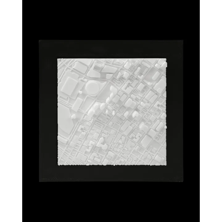 Carte 3D De Los Angeles – Maquette Relief De La Ville
