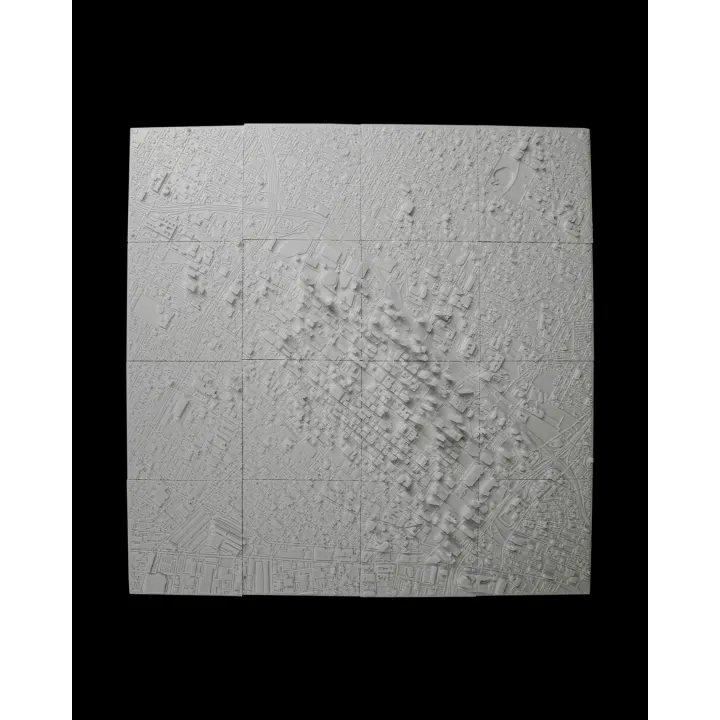 Carte 3D De Los Angeles – Maquette Relief De La Ville