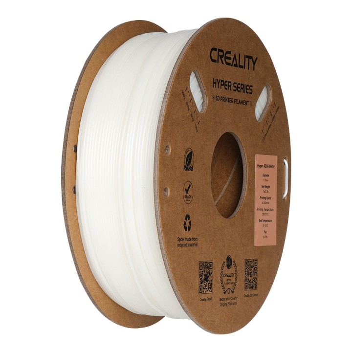 Creality - Hyper ABS - Blanc (White) - 1,75 mm - 1 kg | Espace Maker