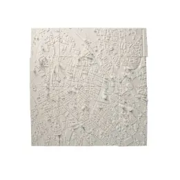 Carte 3D De Manchester – Relief Urbain Mural