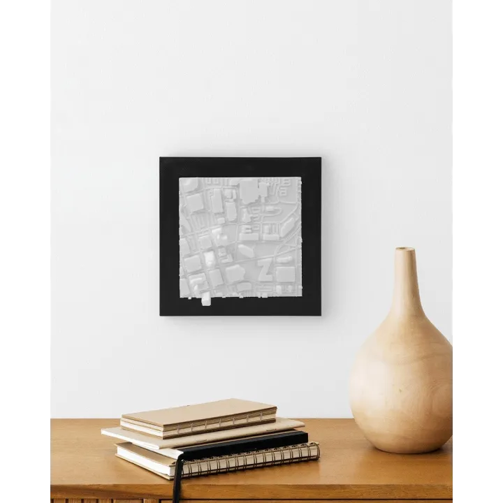 Carte 3D Relief – Des Moines, Iowa | Décoration Murale Urbaine