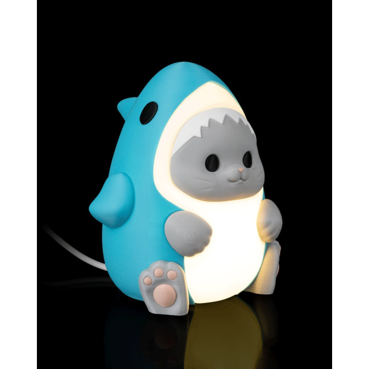 Sharkitty – Lampe De Table Chat Requin