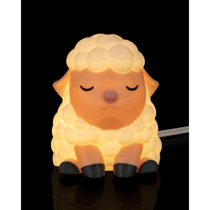 Lampe De Table Mouton Endormi – Veilleuse Décorative Cosy