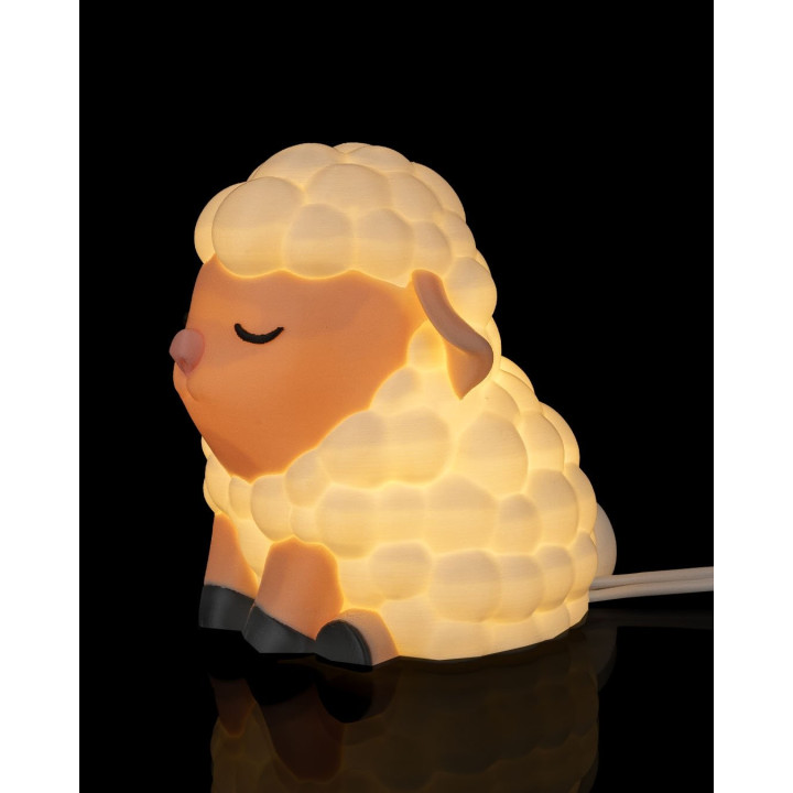 Lampe De Table Mouton Endormi – Veilleuse Décorative Cosy