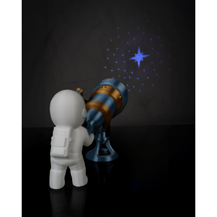 Lampe De Table Astronaute & Télescope – Projecteur D'Étoiles