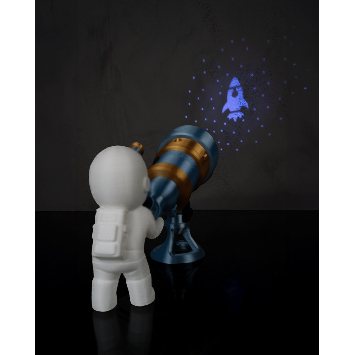 Lampe De Table Astronaute & Télescope – Projecteur D'Étoiles