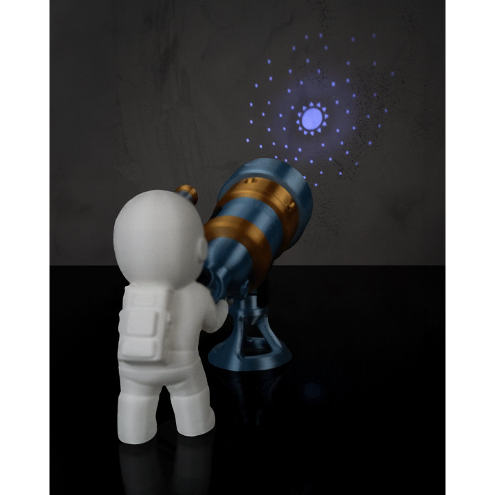 Lampe De Table Astronaute & Télescope – Projecteur D'Étoiles