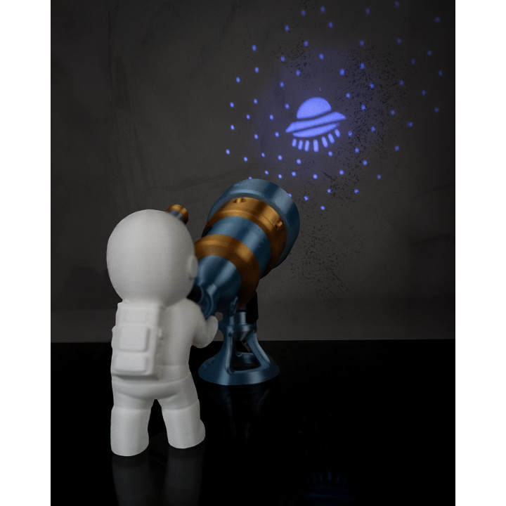 Lampe De Table Astronaute & Télescope – Projecteur D'Étoiles