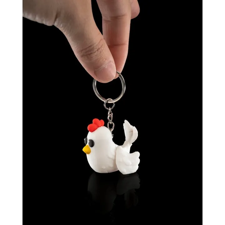 Poule Rigolote – Figurine & Porte-clés Made in Occitanie