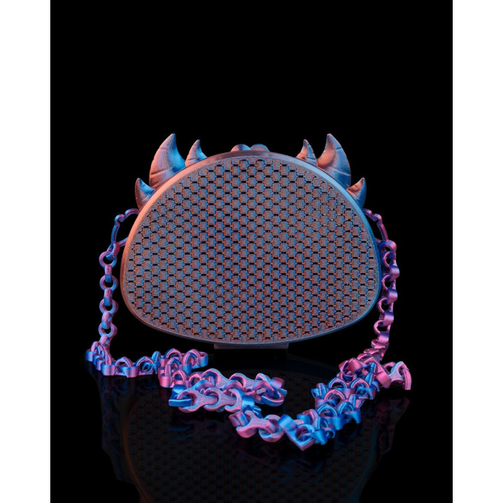 Sac À Main Dragon – Pochette Écailles Féroce Avec Chaîne