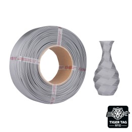 Jamg He - PETG - Argent (Silver) - 1,75 mm - 1 kg - Refill avec RFID T