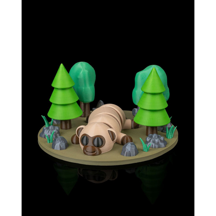 Monkey Pause – Figurine Singe Paresseux & Porte-Clés | Made In Occitanie