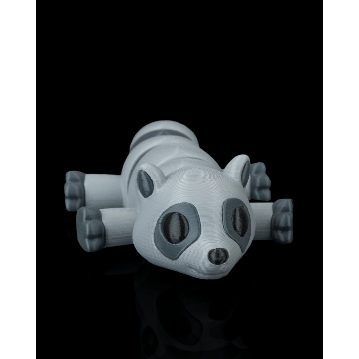 Raton Laveur Paresseux Articulé – Figurine & Porte-Clés