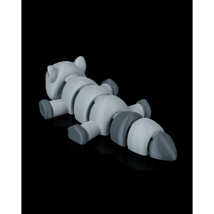 Raton Laveur Paresseux Articulé – Figurine & Porte-Clés