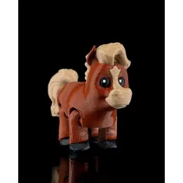 Cheval Articulé Mignon – Figurine Made in Occitanie