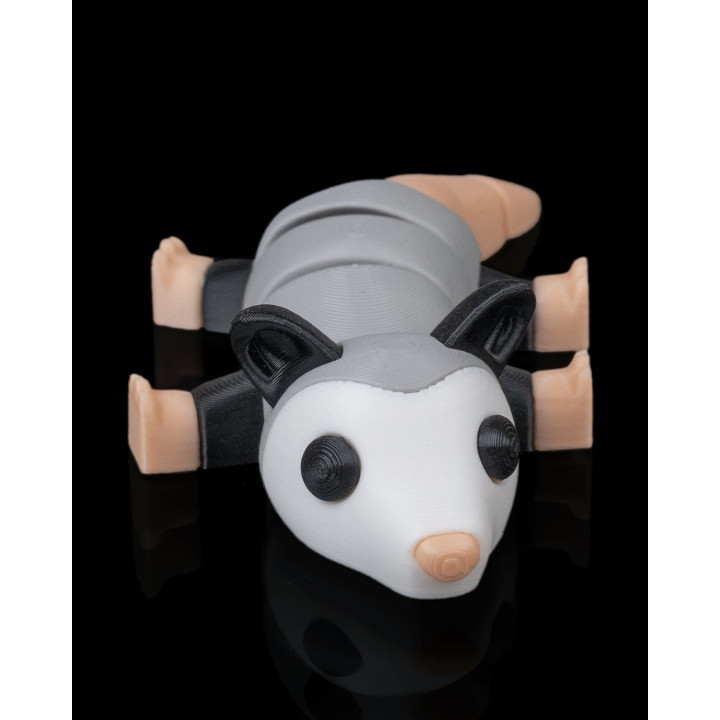 Opossum Flop – Figurine Articulée & Porte-Clés | Made In Occitanie