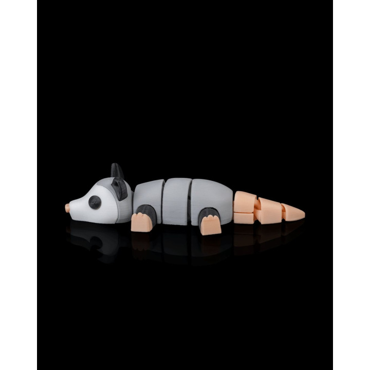 Opossum Flop – Figurine Articulée & Porte-Clés | Made In Occitanie