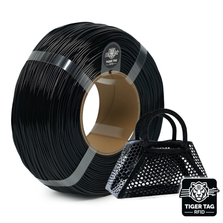 R3D - TPU (95A) - Noir (Black) - 1,75 mm - 1 kg - Refill avec RFID Tig