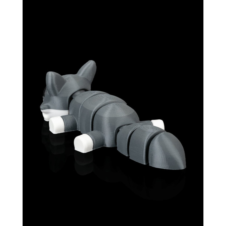 Loup Endormi Articulé – Figurine & Porte-Clés Made In Occitanie