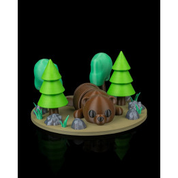 Ours Avachi – Figurine & Porte-Clés | Décoration Forêt Made In Occitanie