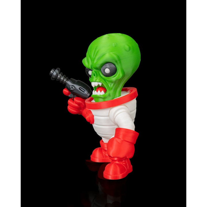 Alien Ranger – Figurine Extraterrestre Décalée Avec Pistolet Laser