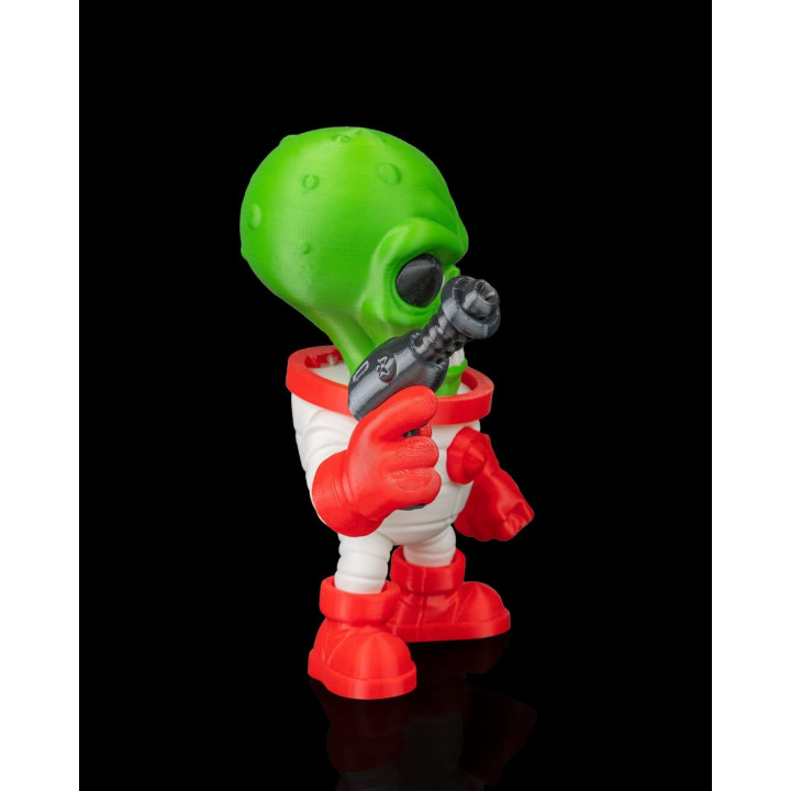 Alien Ranger – Figurine Extraterrestre Décalée Avec Pistolet Laser