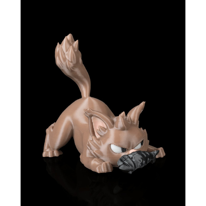 Le Codfather – Figurine Chat Gangster Avec Poisson | Porte-Clés