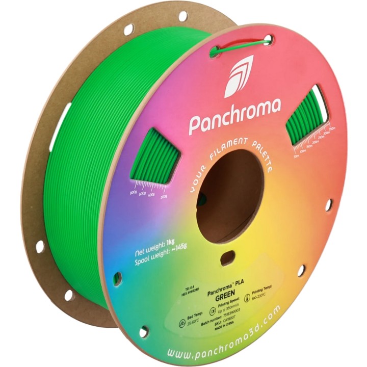 Panchroma Basic PLA - Vert (Green) - 1,75 mm - 1 kg | Espace Maker