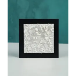 Carte 3D De Detroit – Relief Urbain Décoratif Made In Occitanie
