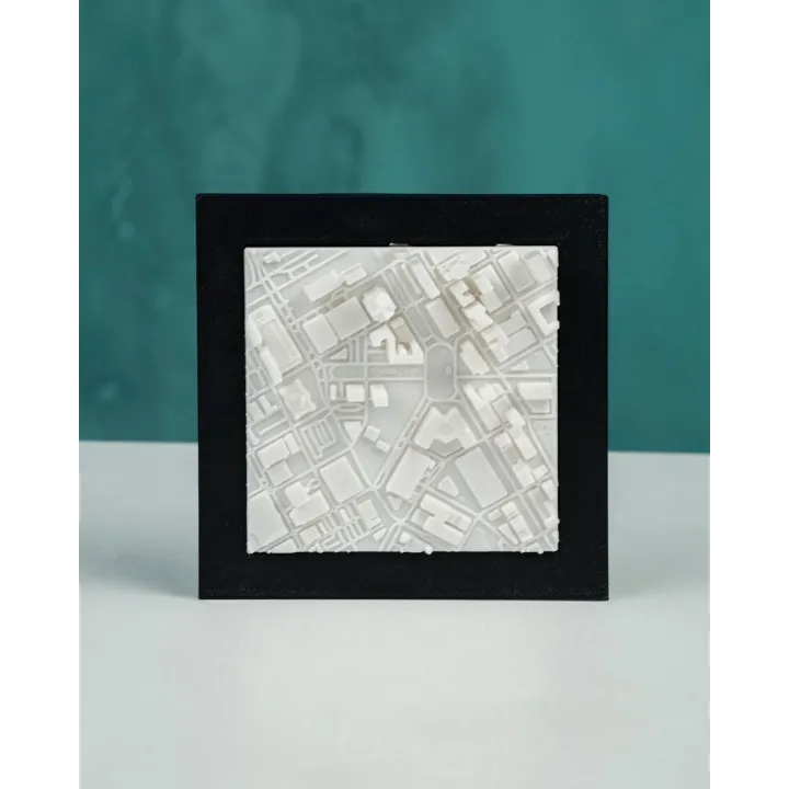 Carte 3D De Detroit – Relief Urbain Décoratif Made In Occitanie