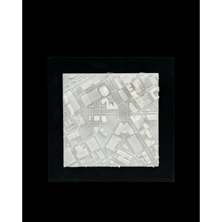 Carte 3D De Detroit – Relief Urbain Décoratif Made In Occitanie