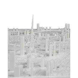 Carte 3D De Dubaï – Relief Urbain Décoratif