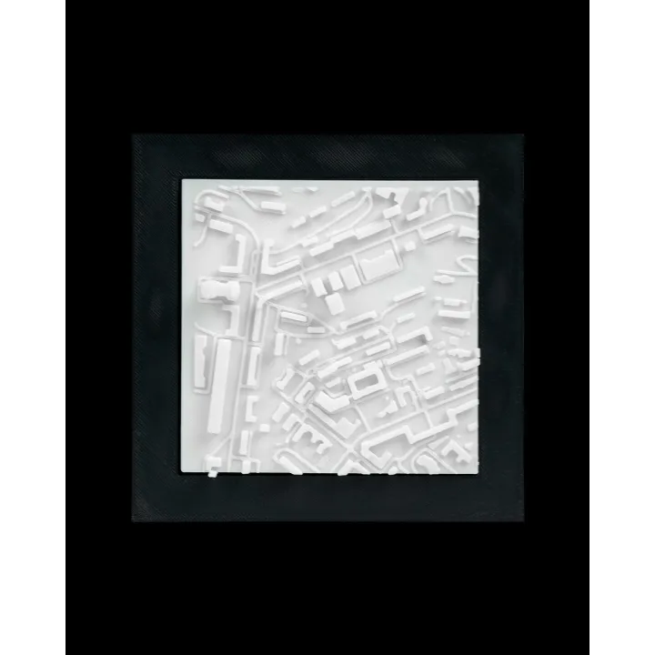 Carte 3D De Kiev – Relief Architectural De La Capitale Ukrainienne